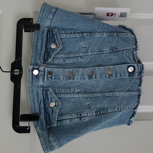 Tulip Creations Denim Sleeveless Top Size L. - Picture 2 of 12